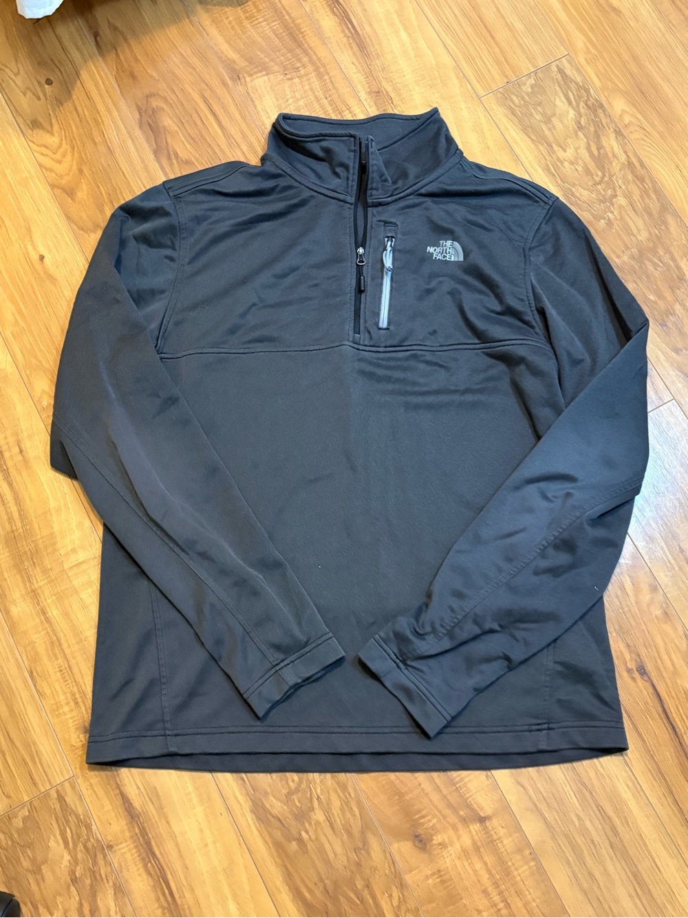 The North Face Men Large granola Dark Gray gorpcore Quarter Zip Pullover hiking